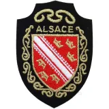 Écusson emblème Armoiries Alsace à thermocoller