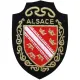 Écusson emblème Armoiries Alsace à thermocoller