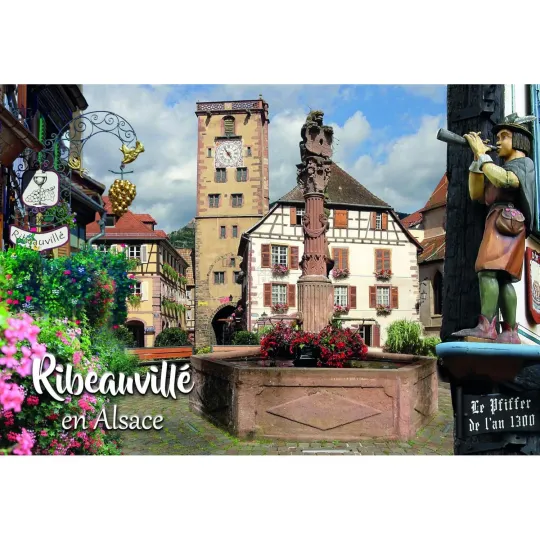 Decoratieve Magneet de Pfiffer in Ribeauvillé in de Elzas