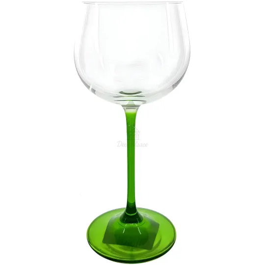 6 Alsace Wine Crystal Glasses from the Rhine