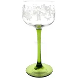 6 Verres à Vin Alsace différents décor Alsace