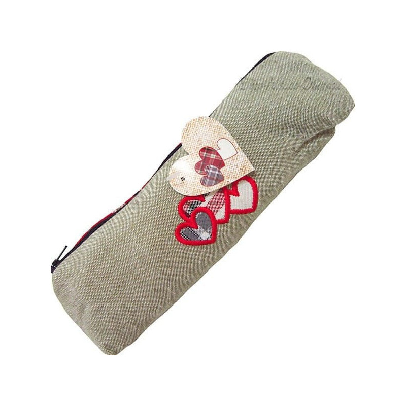 Trousse Cosmétique Alsace en tissus Coeur d’Alsace Brodés