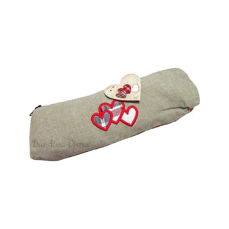 Trousse Cosmétique Alsace en tissus Coeur d’Alsace Brodés