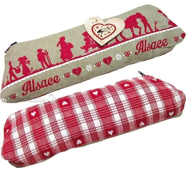 Trousse Cosmétique Alsace en tissus Personnages d’Alsace