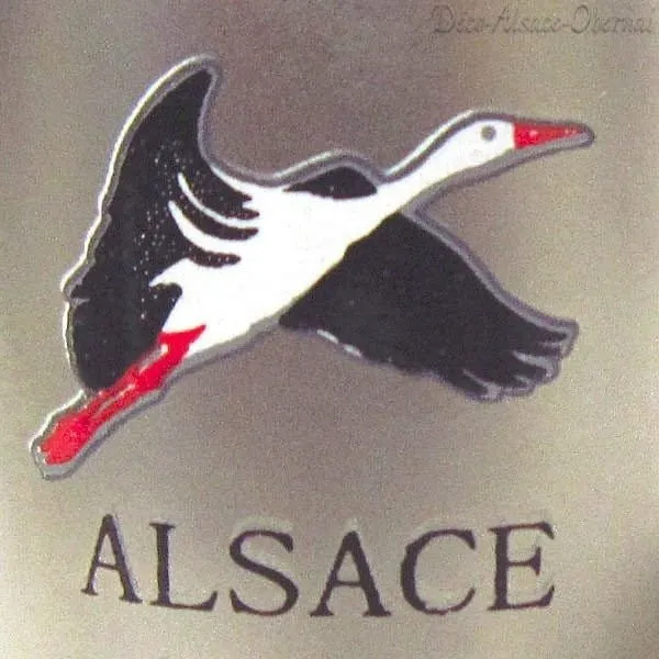 Porte Clé Chope en Métal marqué Alsace