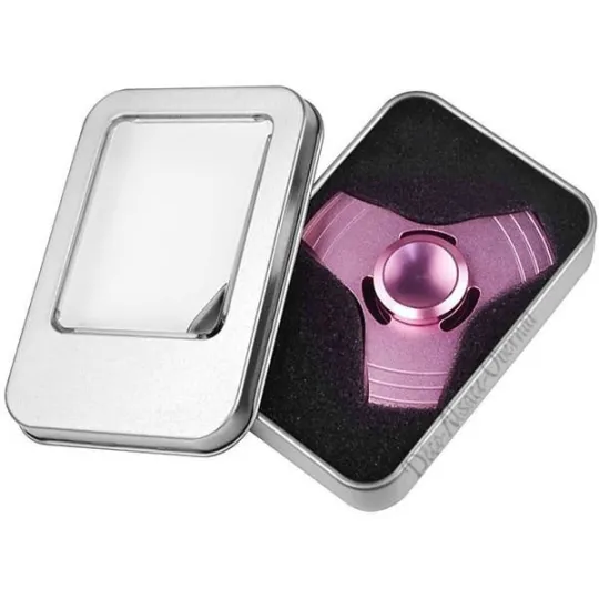 Hand Spinner Deluxe 3-Speichen-Aluminiumlegierung - Pink