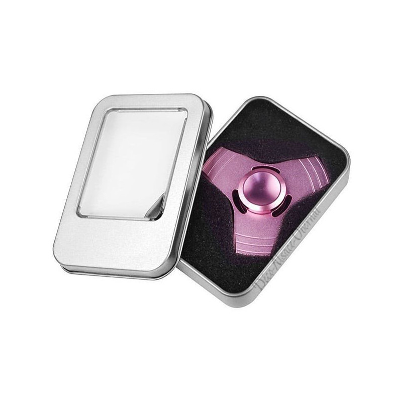 Hand Spinner Luxe 3 branches en Alliage d'Aluminium - Rose
