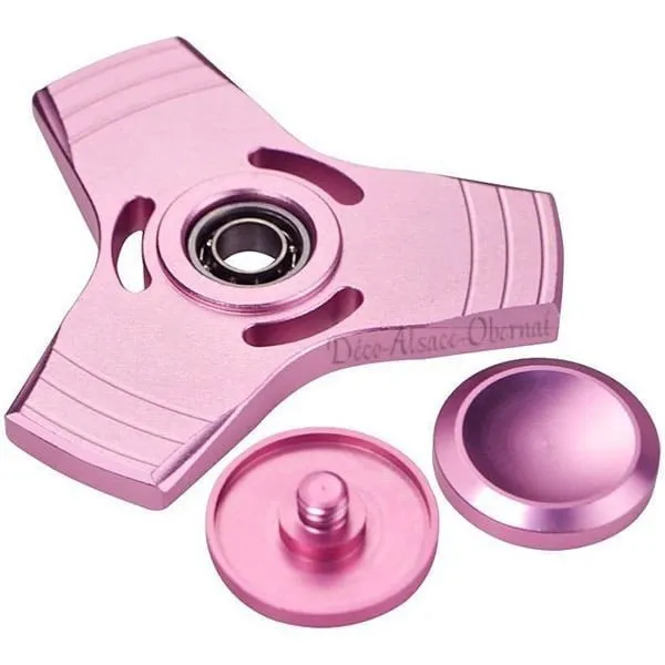 Hand Spinner Luxury 3 Branches Aluminum Alloy Pink