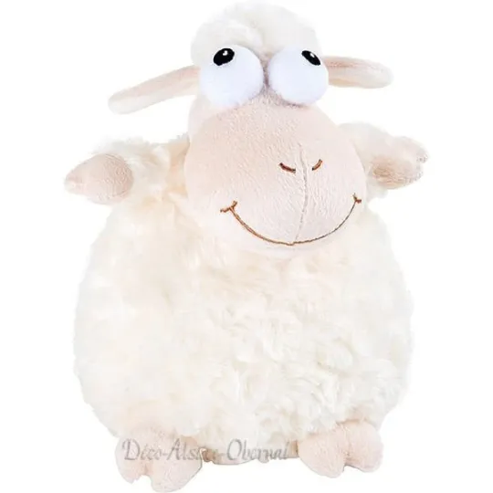 Agneau en Peluche Blanche Rosa