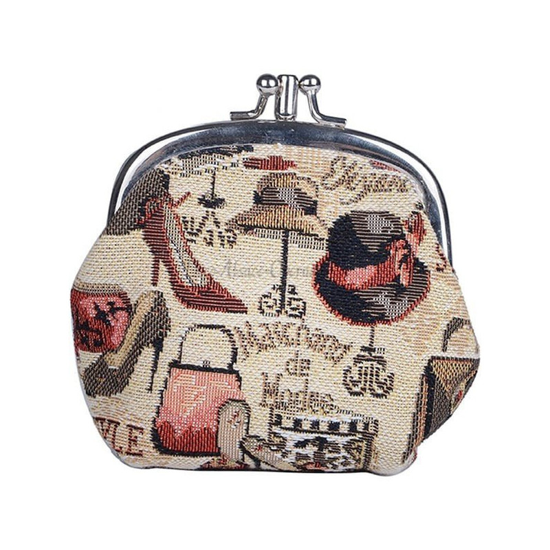 Clasp Wallet with Fashion Merchant motif