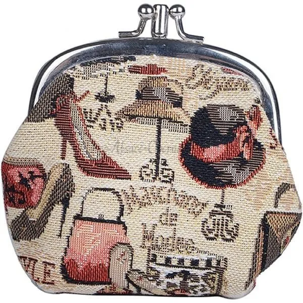 Clasp Wallet with Fashion Merchant motif