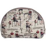 Clutch bag with zip La Prunelle pattern