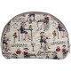 Clutch bag with zip La Prunelle pattern