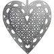 Heart of Alsace in Gray Metal laser-cut fine effect Lace