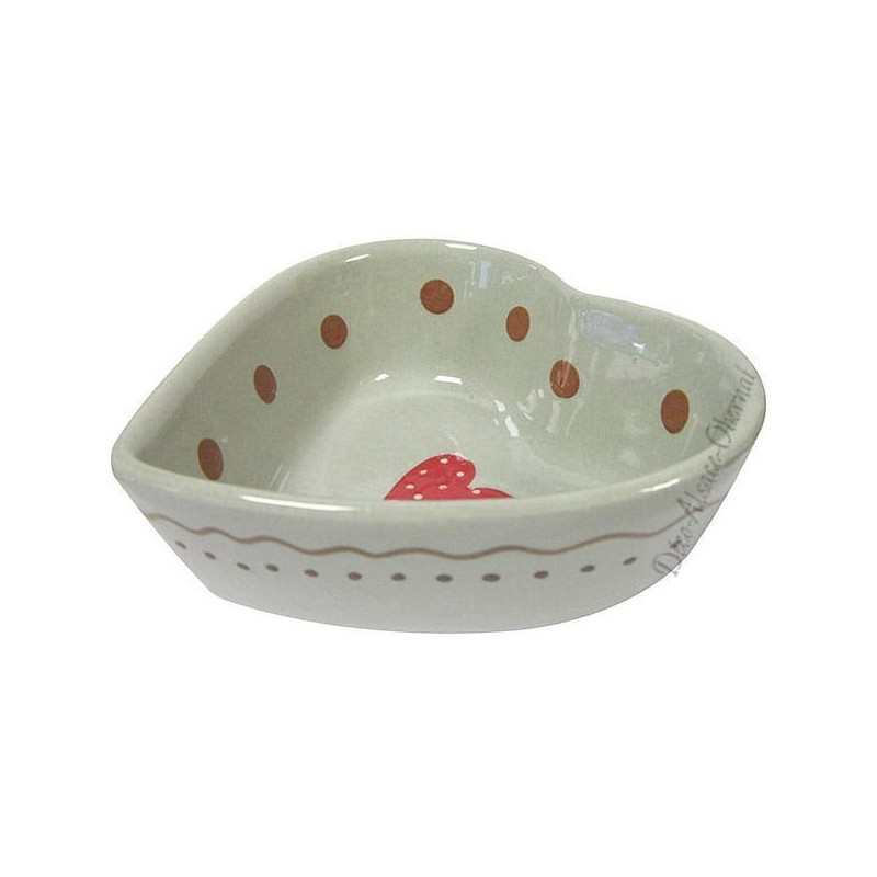 Coupelle Coeur de Soufflenheim Gris Ciel décor Frise Coeur