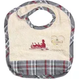 Bavoir bébé Alsacien Hansi Kelsch rayé Gris