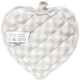 Potholder Küche Herz-graue und weiße Streifen Keslch