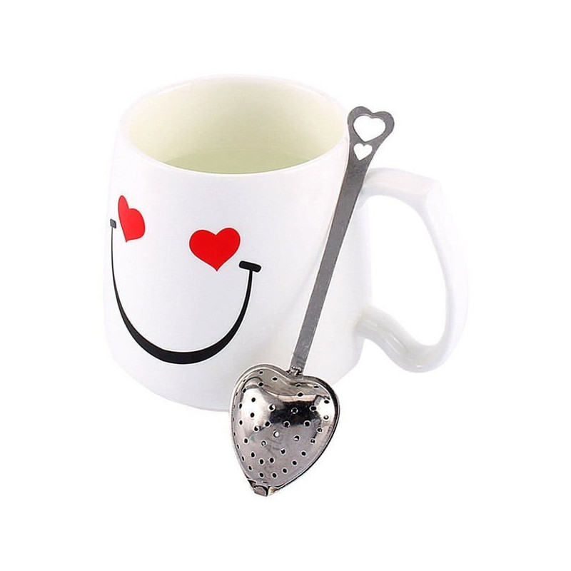 Infuseur Boule à Thé / Infusion forme de Coeur en Acier
