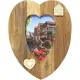 Cadre Photo 10 x 15 cm forme de Coeur en Bois Creusé