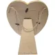 Cadre Photo 10 x 15 cm forme de Coeur en Bois Creusé