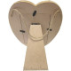 Photo Frame 10 x 15 cm Heart-shaped Hollow Wood