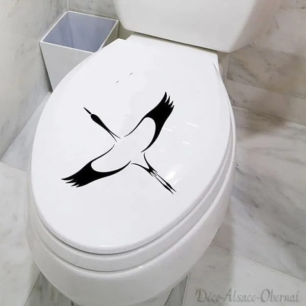 Cigogne Sticker de Toilette