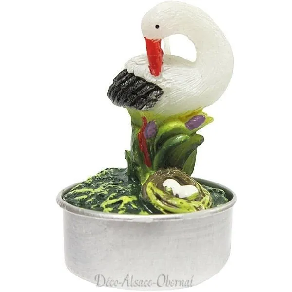 Alsatian Stork in a Dish Warmer