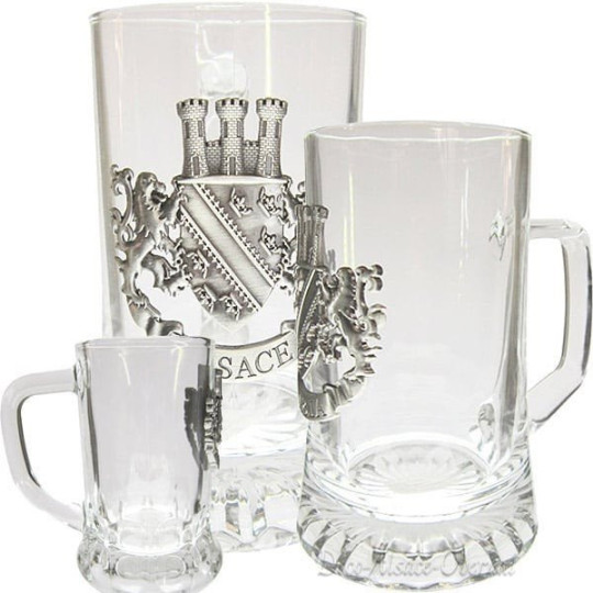 Digestive Mug with Pewter Plate Alsace