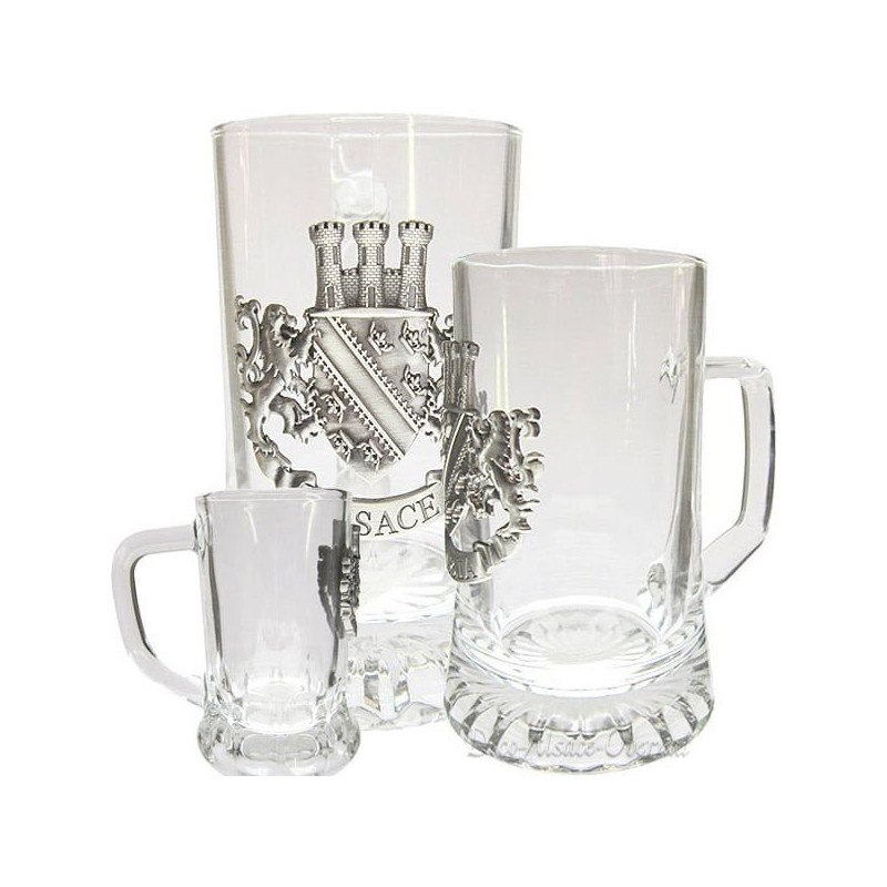 Digestive Mug with Pewter Plate Alsace