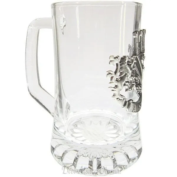 Bierkrug 20 cl mit Platte aus Zinn Elsass