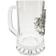 Beer Mug 20 cl with Pewter Plate Alsace
