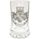 Beer Mug 20 cl with Pewter Plate Alsace