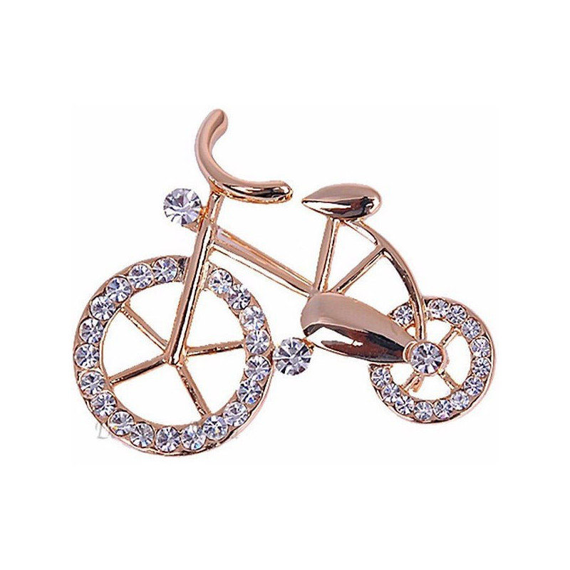 Fancy goldene Brosche geformt Set mit Strass Bike