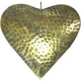 Large Heart of Alsace in Embossed Aged Gold color