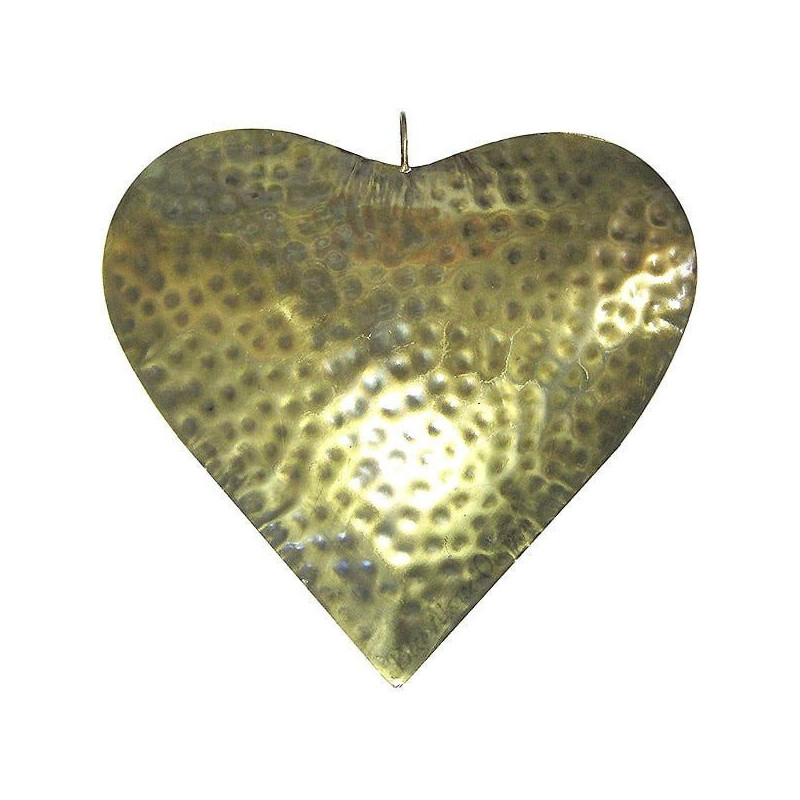Large Heart of Alsace in Embossed Aged Gold color