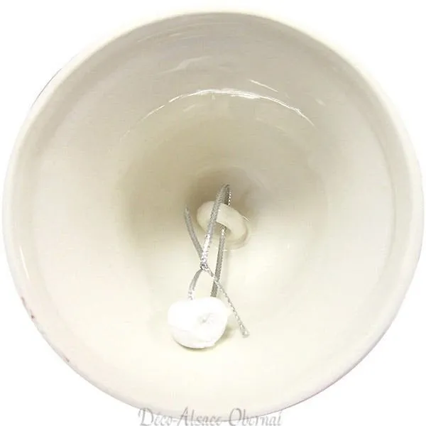 Cloche Flocon de Neige en Céramique à suspendre