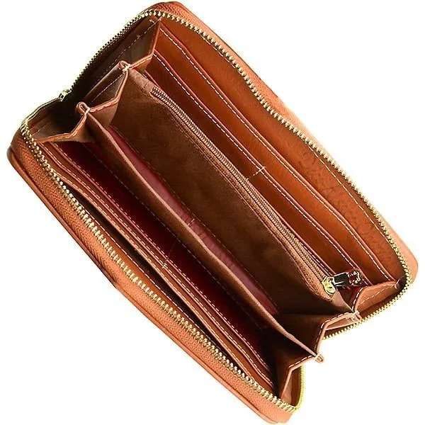 Wallet with strap Garden Flowers design