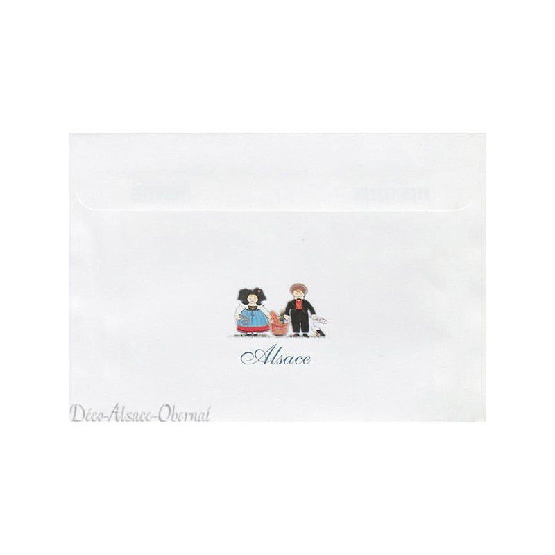 Alsace Vineyard decorated envelope
