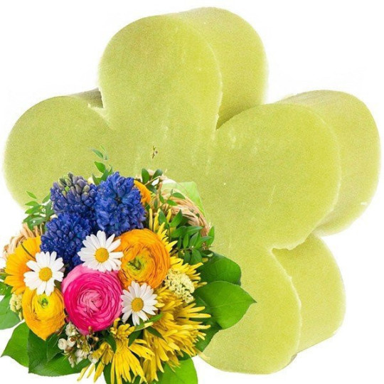 Savon Naturel Coeur Bouquet Printanier