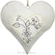Alsace Metal Heart with Butterflies and Rhinestone Flowers
