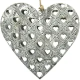 Heart of Alsace in Gray Metal effect Stones laser cutting Hearts