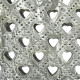 Coeur d'Alsace en Métal Gris effet Pierres découpe laser Coeurs
