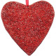Red mosaic heart pendant lamp decorated with mini-tubes