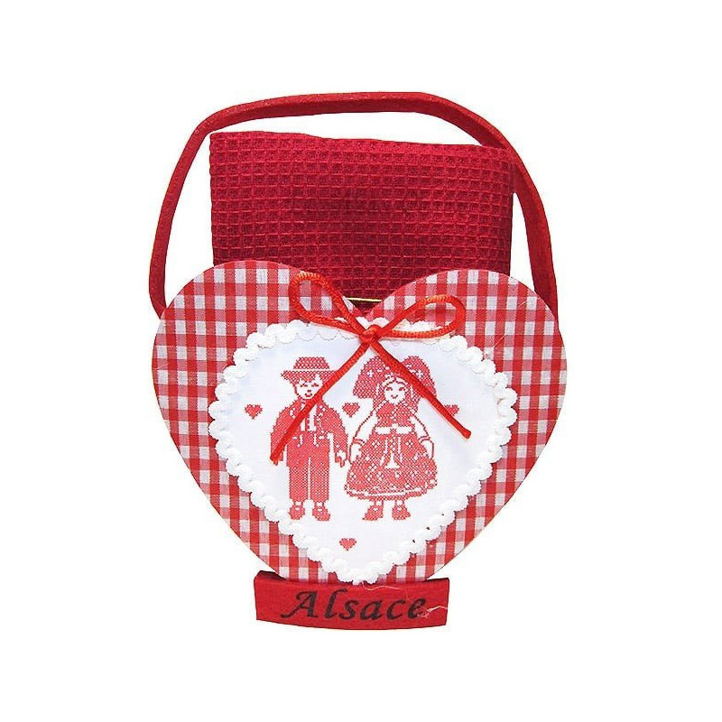 Felt Napkin Holder with Honeycomb Kitchen Towel