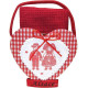 Felt Napkin Holder with Honeycomb Kitchen Towel