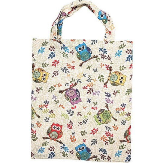 Sac Tote décoré de motif Oiseau Hibou