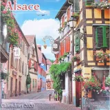 Kalender Farbe Alsace im Jahr 2020