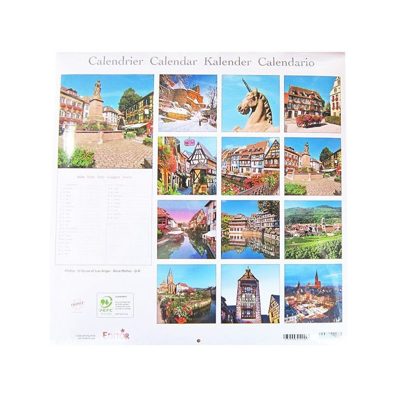 Kalender Farbe Alsace im Jahr 2020