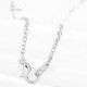 Collier avec fermoir et Pendentif Bretzel d'Alsace Argenté