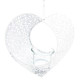 Heart of Alsace in white openwork metal with candle holder